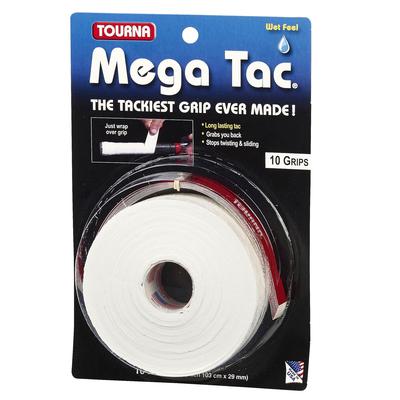 Tourna Mega Tac XL Overgrips - White (10 Pack) - main image